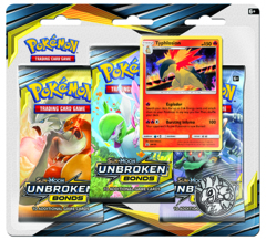 SM10 Unbroken Bonds 3-Pack Blister with Typhlosion